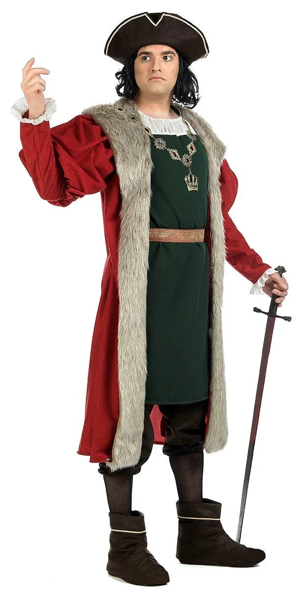 Disfraz de Cristobal Colón Premium para Hombre Trajes Medievales de Lujo Limit Sport